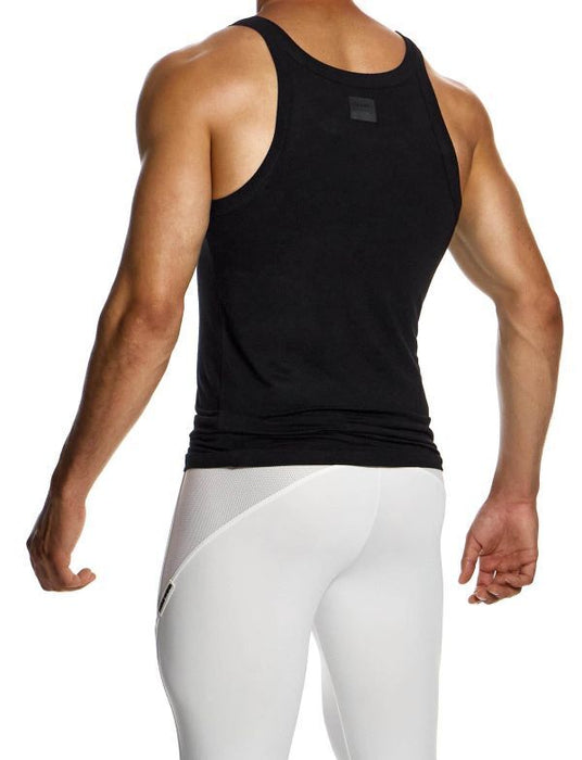 Modus Vivendi Eco Tank Bamboo Tanktop Tight Fit Sleeveless Black 13431 B84 - SexyMenUnderwear.com