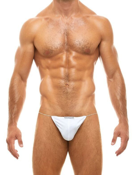 Modus Vivendi G - String Antibacterial Comfy Contour Pouch White Strings 15616 - SexyMenUnderwear.com