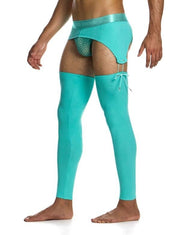 MODUS VIVENDI Garters Belt Brief Combo Reversible Organic Cotton Neon 04581 B981