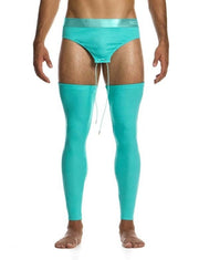 MODUS VIVENDI Garters Belt Brief Combo Reversible Organic Cotton Neon 04581 B984