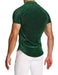 MODUS VIVENDI Glitter Shirt Slim Fit Green Lurex Yarns 26341 B88 - SexyMenUnderwear.com