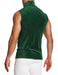 MODUS VIVENDI Glitter Sleeveless Slim Fit Roll Neck Green Lurex Yarns 26331 B88 - SexyMenUnderwear.com