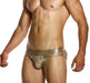 MODUS VIVENDI Harem Classic Brief Slim Fit Shiny Jacquards Sequins Gold 19414 - SexyMenUnderwear.com