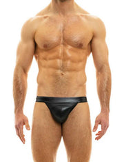 MODUS VIVENDI Jockstrap Faux Leather Jock Tight Fit Black 20511 651