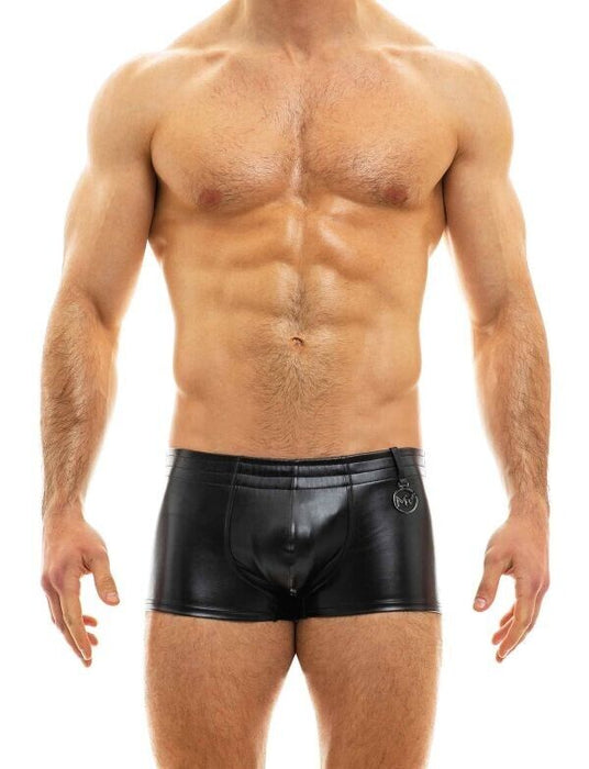 MODUS VIVENDI Leather Boxer Tight Fit Black 20521 63 - SexyMenUnderwear.com