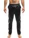 Modus Vivendi Leather Pants Carrot Fit Joggers Faux - Look Black 20563 B79 - SexyMenUnderwear.com