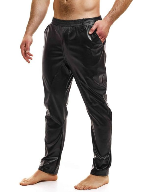 Modus Vivendi Leather Pants Carrot Fit Joggers Faux - Look Black 20563 B791