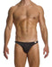 MODUS VIVENDI Low - Cut Brief Elastic Knit Lurex Yarns Jacquard Black 02514 B87 - SexyMenUnderwear.com