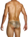 MODUS VIVENDI Low - Cut Brief Harem Bikini Style Shiny Gold Sequins 19413 - SexyMenUnderwear.com