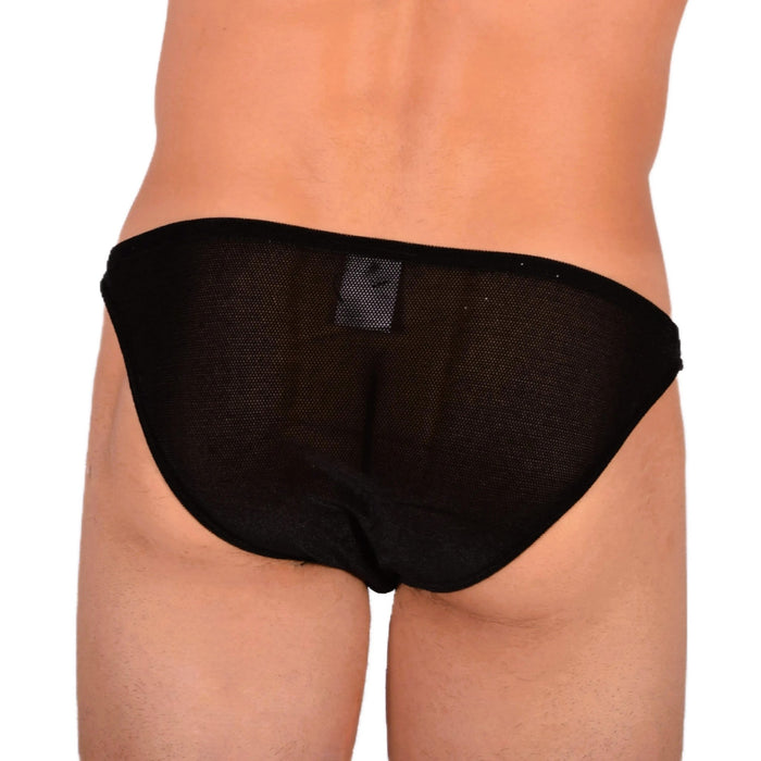 Modus Vivendi Low - Cut Brief V.Fluid Elegant Briefs Black Feel Velvet 10112 9 - SexyMenUnderwear.com