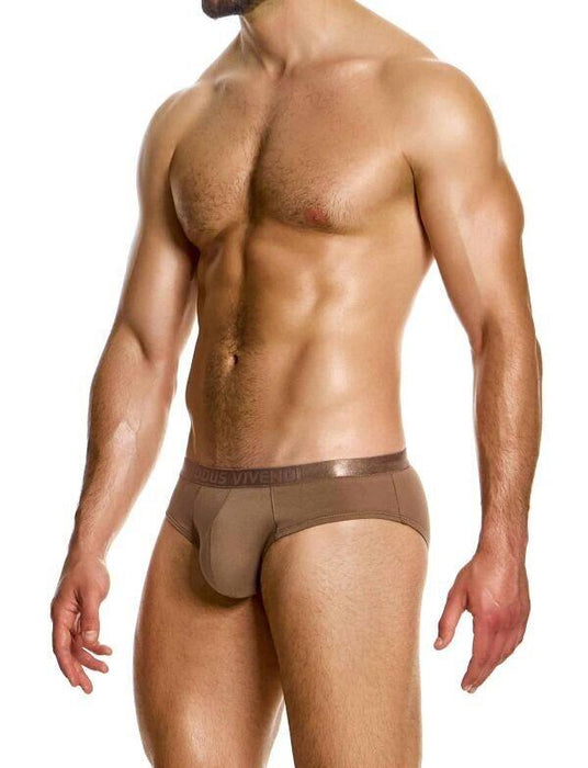 Modus Vivendi Low - Rise Antibacterial Classic Brief Contour Pouch Dark Skin 15614 - SexyMenUnderwear.com