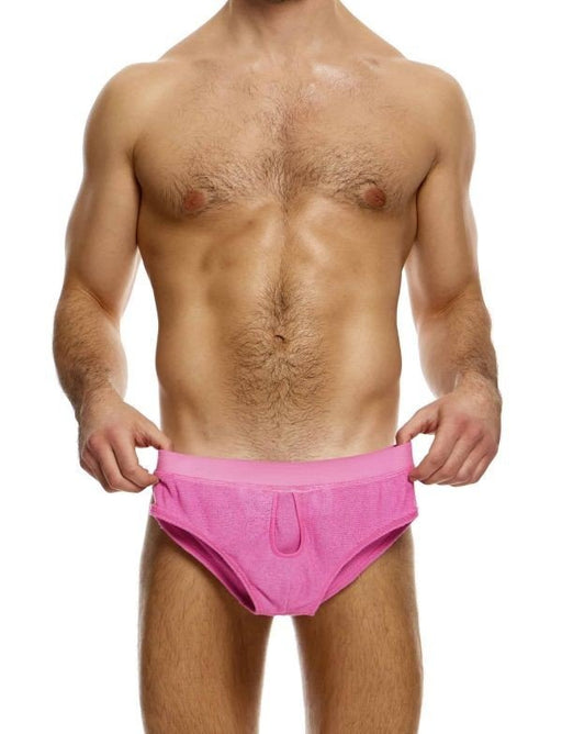 Modus Vivendi Plain Knit Classic Brief Stretch Knitted Fabric Pink 09413 B902