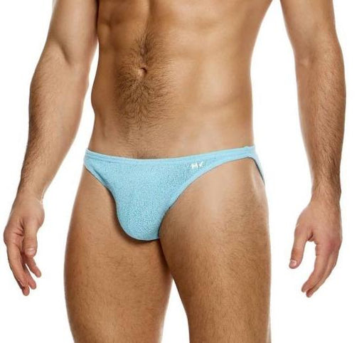 Modus Vivendi Plain Knit Low - Cut Brief Knitted Fabric in Light Blue 09411 B901
