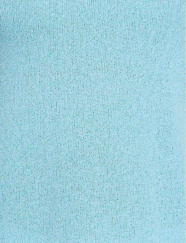 Modus Vivendi Plain Knitted Sleeveless Linen Tank Top Light Blue 09432 1014