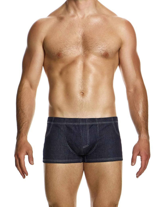 Modus Vivendi Raw Denim Boxer Trunk Polished Lavish Blue 11421 46 - SexyMenUnderwear.com