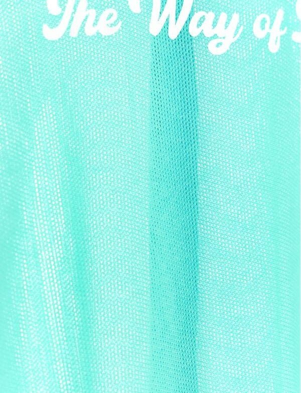 MODUS VIVENDI Retro Cotton Shirt Semi - Transparent Micro Fishnet Mint 05542 B986