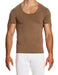 MODUS VIVENDI Shirt Antibacterial Pure Cotton T-Shirt Slim Fit Dark Skin 15641 - SexyMenUnderwear.com