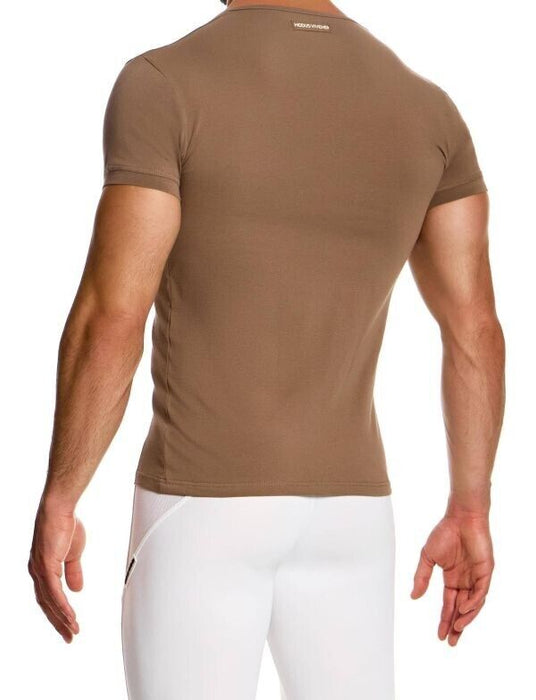 MODUS VIVENDI Shirt Antibacterial Pure Cotton T-Shirt Slim Fit Dark Skin 15641 - SexyMenUnderwear.com