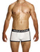 Modus Vivendi Sporty Boxer Classic Cut Jacquard Knitted Cotton 12423 Black/White - SexyMenUnderwear.com