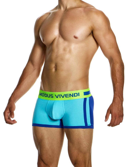 Modus Vivendi Sporty Boxer Classic Cut Jacquard Knitted Cotton 12423 Blue1