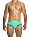 Modus Vivendi Sporty Briefs Classic Cut Jacquard Cotton Knitted 12414 Blue - SexyMenUnderwear.com