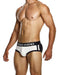 Modus Vivendi Sporty Briefs Classic Cut Jacquard Cotton Knitted in Black 12414 - SexyMenUnderwear.com