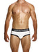 Modus Vivendi Sporty Briefs Classic Cut Jacquard Cotton Knitted in Black 12414 - SexyMenUnderwear.com