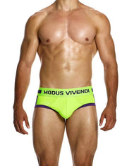 Modus Vivendi Sporty Briefs Classic Cut Jacquard Cotton Knitted Purple 124143