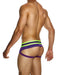 Modus Vivendi Sporty Fly Jockstrap Original Peplum Knitted Cotton Purple 12413 - SexyMenUnderwear.com