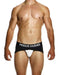 Modus Vivendi Sporty Fly Jockstrap Original Peplum Knitted Jock Black 12413 - SexyMenUnderwear.com