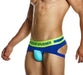 Modus Vivendi Sporty Fly Jockstrap Original Peplum Knitted Jock Blue 12413 - SexyMenUnderwear.com