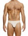 MODUS VIVENDI Stretch Jock Striped Crochet Knitted Jockstrap in Natural 07412 - SexyMenUnderwear.com