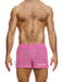 MODUS VIVENDI Striped Crochet Boxer Shorts Elastic Knitted Pink 07421 - SexyMenUnderwear.com