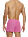 MODUS VIVENDI Striped Crochet Boxer Shorts Elastic Knitted Pink 07421 - SexyMenUnderwear.com