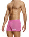 MODUS VIVENDI Striped Crochet Boxer Shorts Elastic Knitted Pink 07421 - SexyMenUnderwear.com