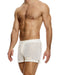 MODUS VIVENDI Striped Crochet Boxer Shorts Stretch Knitted in Natural 07421 - SexyMenUnderwear.com