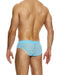 MODUS VIVENDI Striped Crochet Classic Knitted Briefs Stretch in Light Blue 07414 - SexyMenUnderwear.com