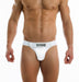 MODUS VIVENDI Sumo Brief or T - String Functional Press - Stud Buttons White 15012 - SexyMenUnderwear.com