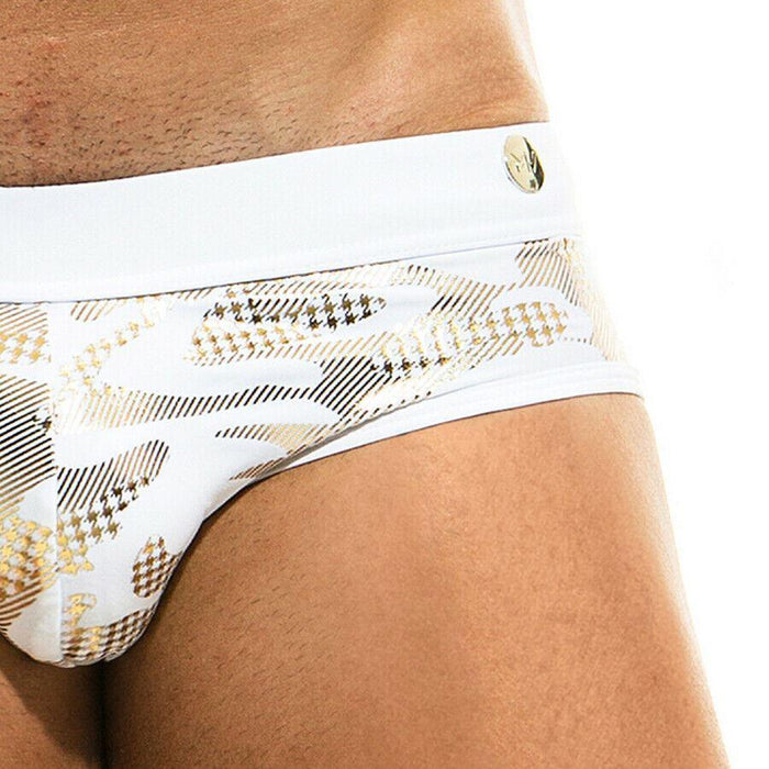 Modus Vivendi Swim - Briefs Glitter Gold White Swimwear AS1912 682