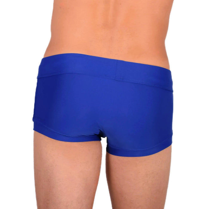 Modus Vivendi Swimwear Metallic Brand Brazil Swim - Trunk Blue BS1821 22 - SexyMenUnderwear.com