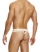 MODUS VIVENDI T - String Striped Crochet Thong Back V - Shape in Natural 07411 - SexyMenUnderwear.com