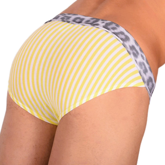 Modus Vivendi Tanga Animal Mens Tangas Pour Hommes Yellow 06812 4 - SexyMenUnderwear.com