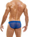 MODUS VIVENDI Tanga Brief ARMOR Knitted Metallic Yarns Blue 01012 B54 - SexyMenUnderwear.com