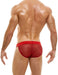 MODUS VIVENDI Tanga Brief ARMOR Knitted Metallic Yarns Red 01012 B54 - SexyMenUnderwear.com