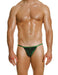 Modus Vivendi Tanga Brief Glitter Knitted Lurex Yarns Green Briefs 26313 B87 - SexyMenUnderwear.com