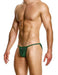 Modus Vivendi Tanga Brief Glitter Knitted Lurex Yarns Green Briefs 26313 B87 - SexyMenUnderwear.com