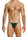 Modus Vivendi Tanga Brief Glitter Knitted Lurex Yarns Green Briefs 26313 B87 - SexyMenUnderwear.com