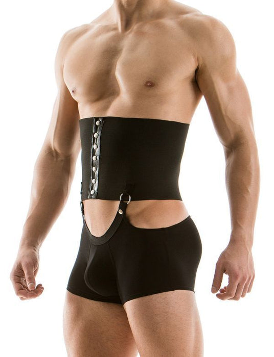 MODUS VIVENDI Transformer Boxer Soft Cotton Wide Band Black 16221 B86 - SexyMenUnderwear.com