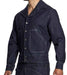 Modus Vivendi Woven Denim Blue Jacket Notch Collar Opening Front Pocket 11451 B44 - SexyMenUnderwear.com