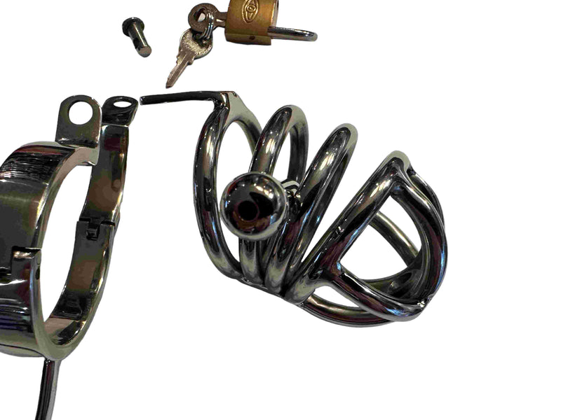 Multifunction Male Chastity Lock With Anal Hook,Penis Ring,Chastity Lock,Cock Ring T2